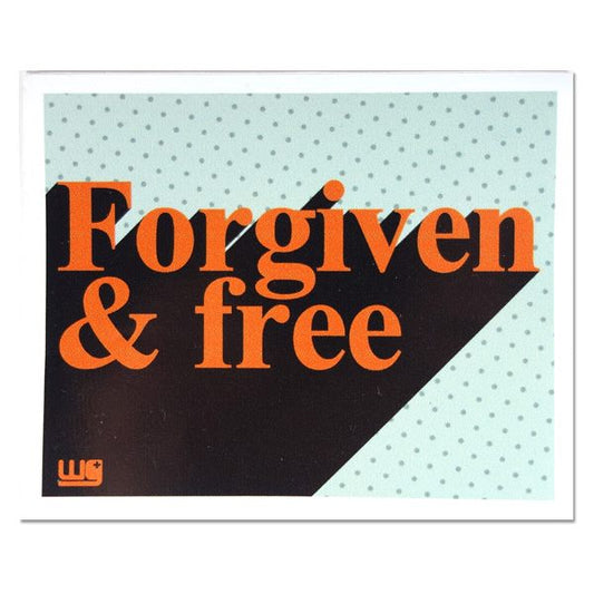 Sticker Short Forgiven And Free
