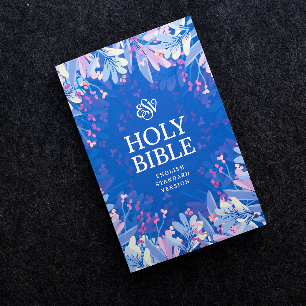 WG | ESV Holy Bible – Floral Collection (Blue, Pink, and Brown)
