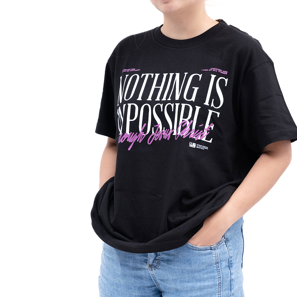 Nothing Is Impossible | Worship Tees Black