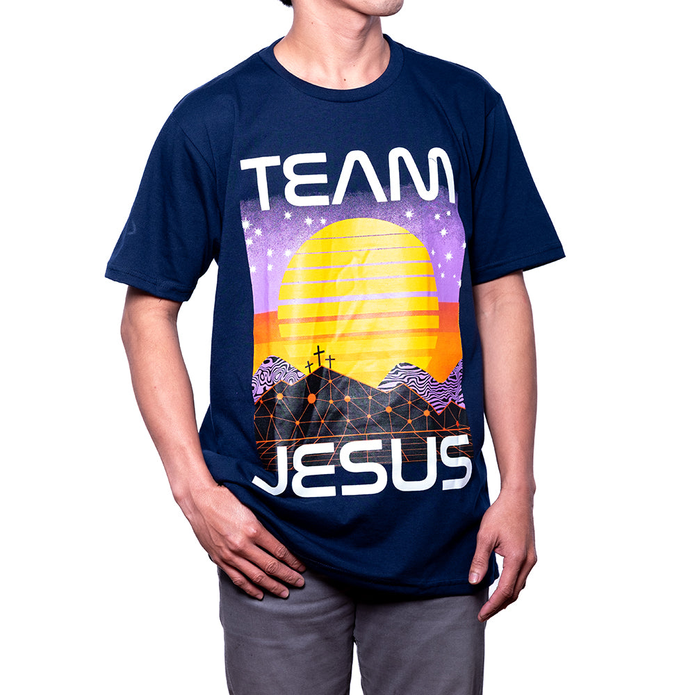 Team Jesus Retro | Navy Blue Shirt
