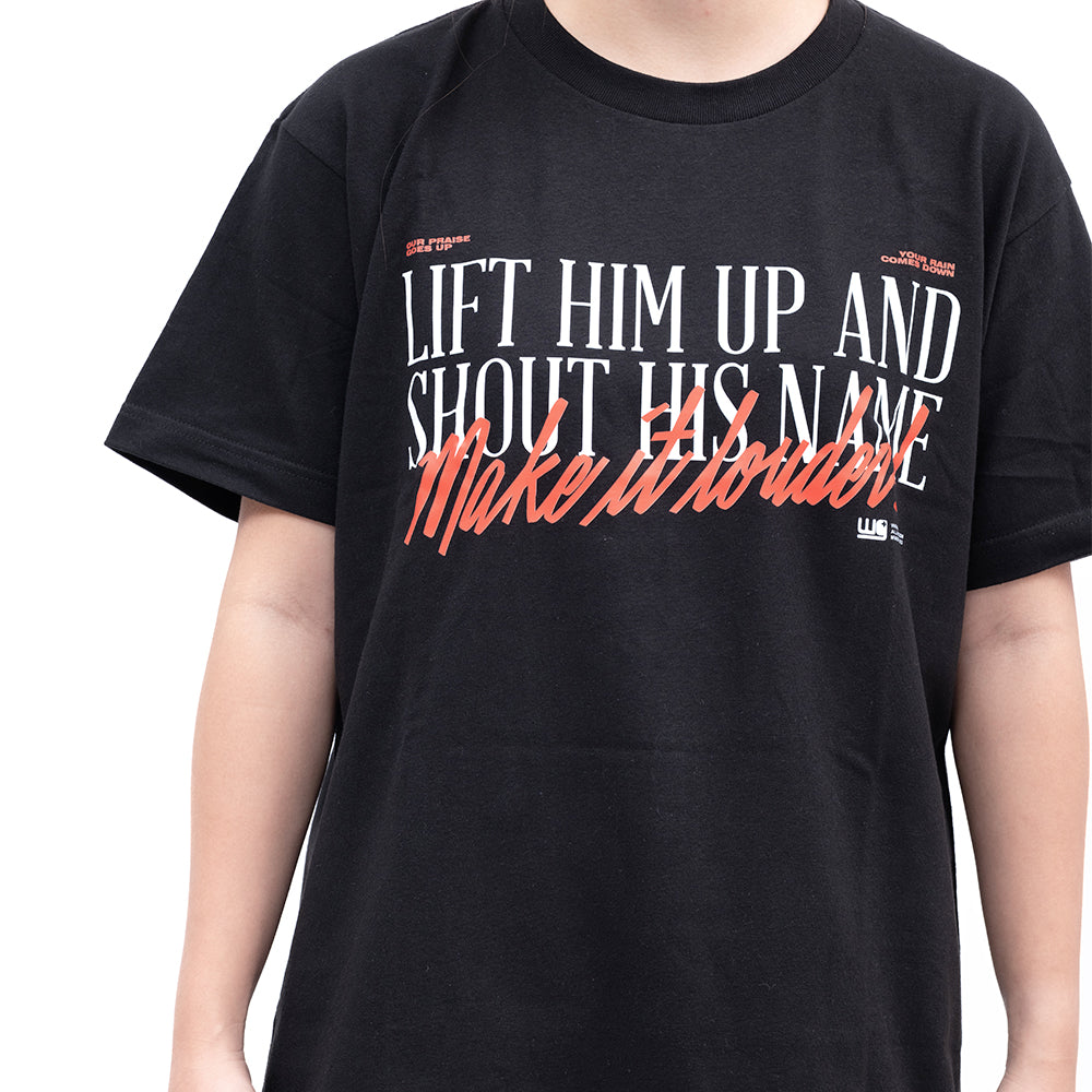 Shout His Name | Worship Tees Black