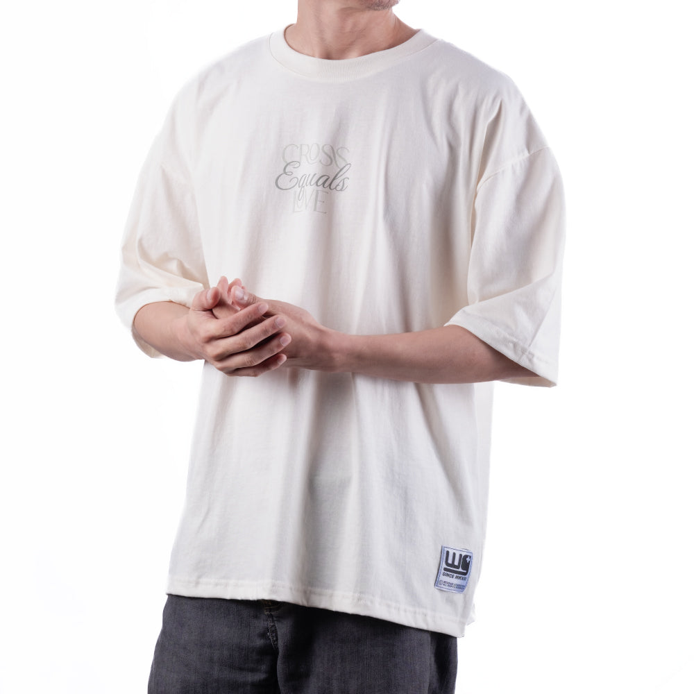 Cross Equal Love | Box tee Cream