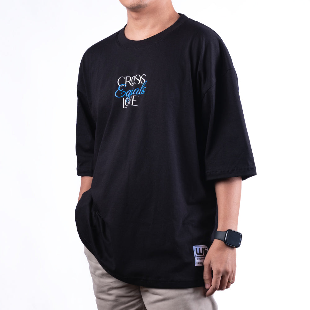 Cross Equal Love | Box tee Black