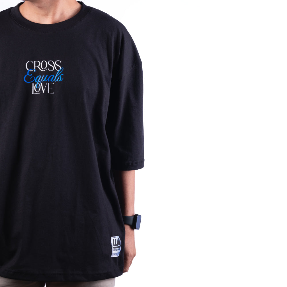 Cross Equal Love | Box tee Black