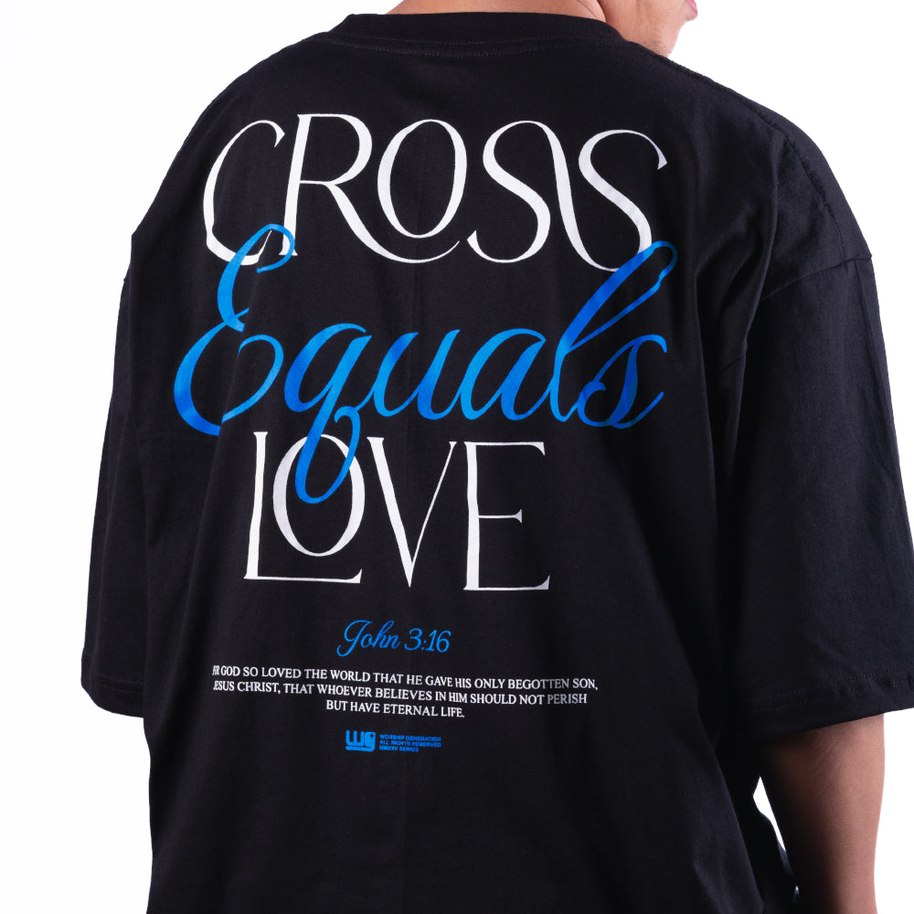 Cross Equal Love | Box tee Black