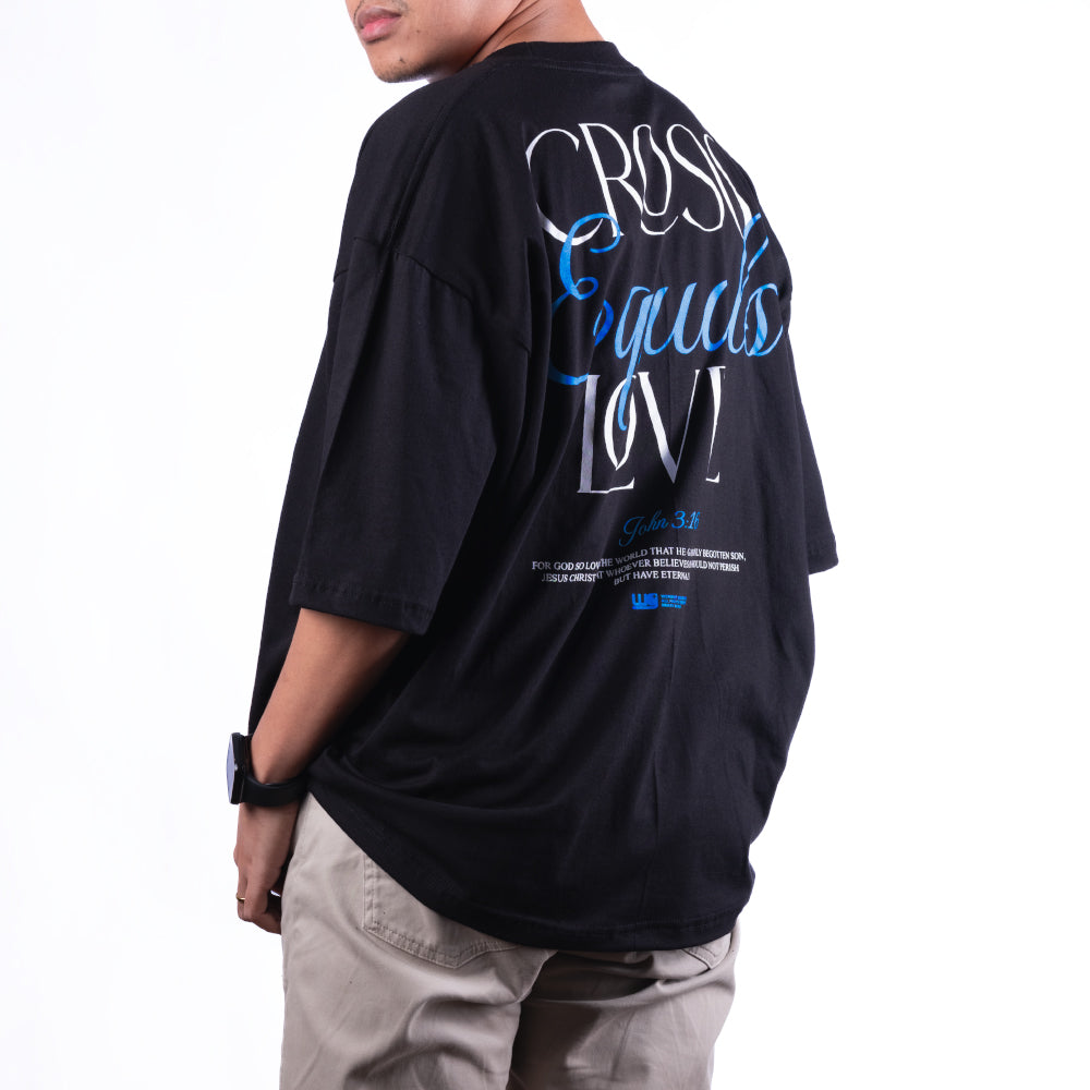 Cross Equal Love | Box tee Black