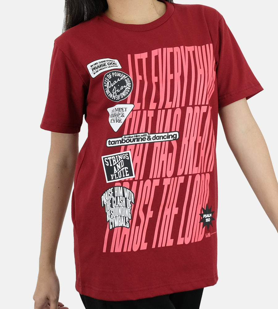 Psalm 150 Red T-Shirt