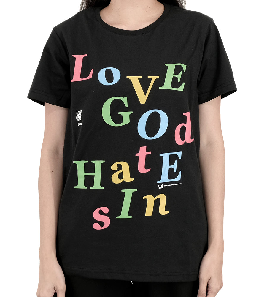 Love God Hate Sin Black T-Shirt