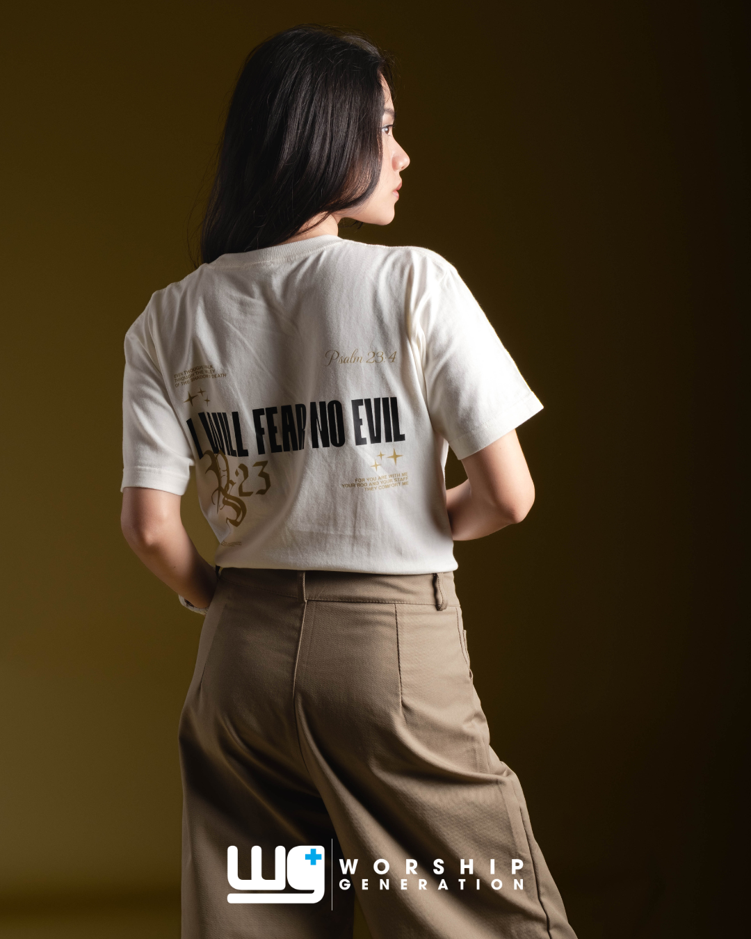 Fear No Evil | Ivory White T-Shirt