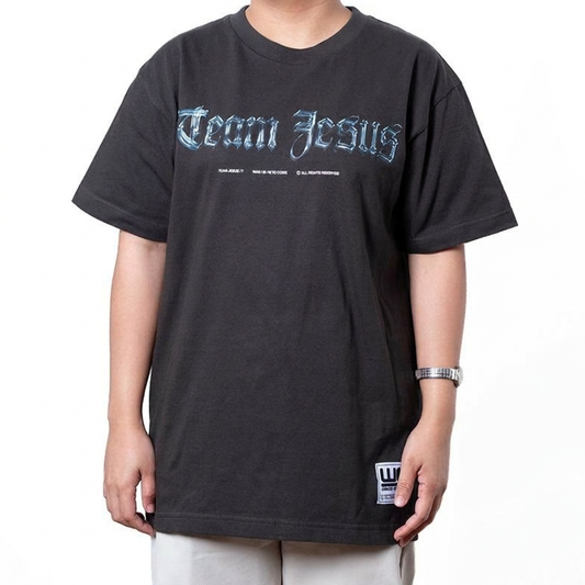 Team Jesus Chrome | Ash Gray T-Shirt