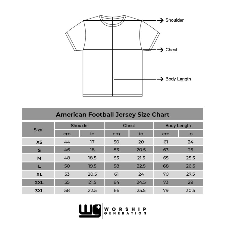 Luke 18V27 | American Football Jersey Kids & Adults