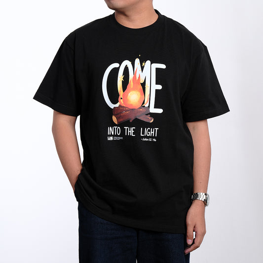 Come Into The Light | Black T-Shirt