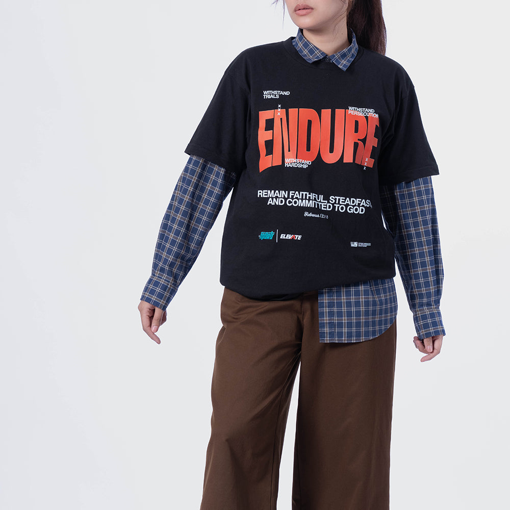 WG | ENDURE – Remain Faithful, Steadfast, and Committed to God Black T-Shirt