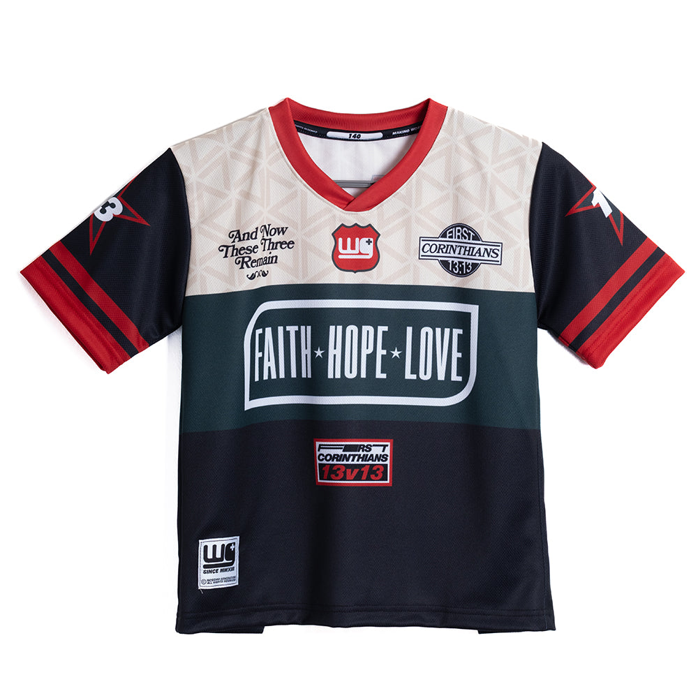 Faith Hope Love | American Football Jersey Kids & Adults