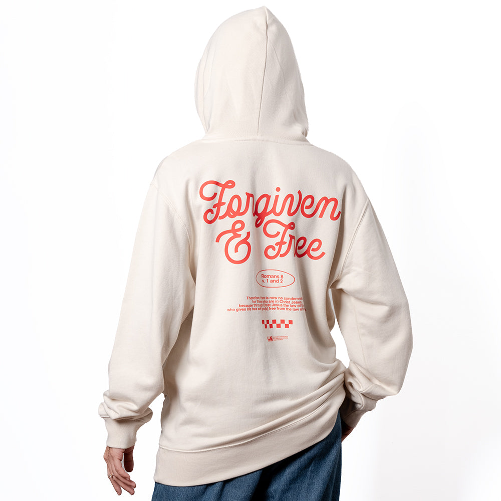 Forgiven & Free Essential Cream Hoodie