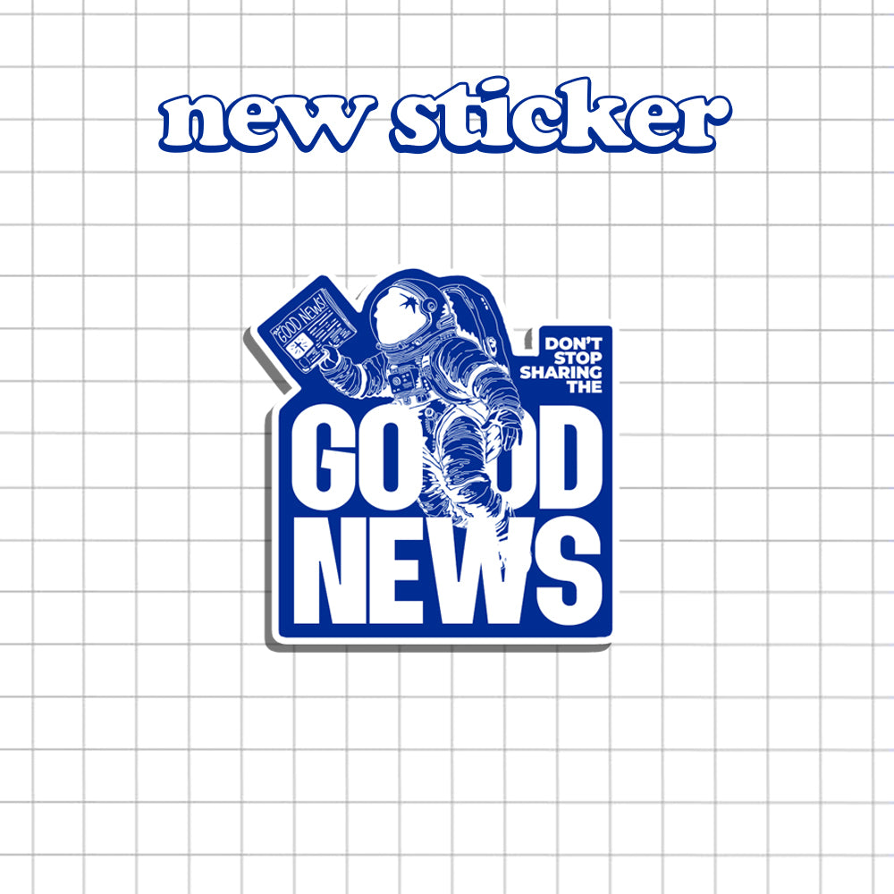 The Good News Collection Sticker Pack Waterproof Matte Vinyl Sticker