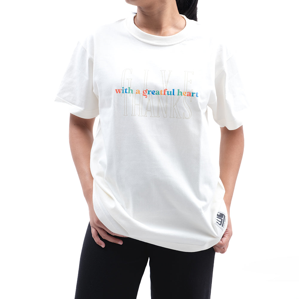 Give Thanks With A Grateful Heart | Worship Tees Ivory