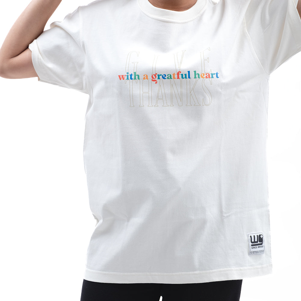 Give Thanks With A Grateful Heart | Worship Tees Ivory