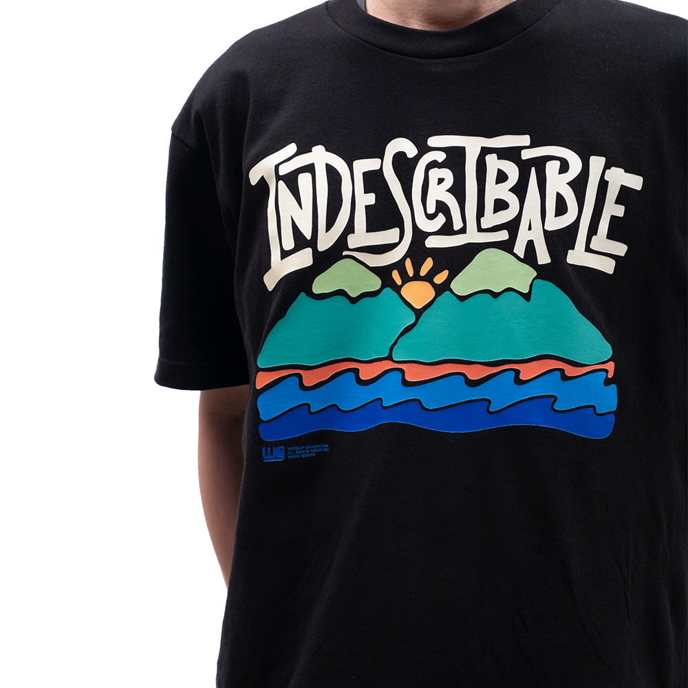 Indescribable | Worship Tees Black