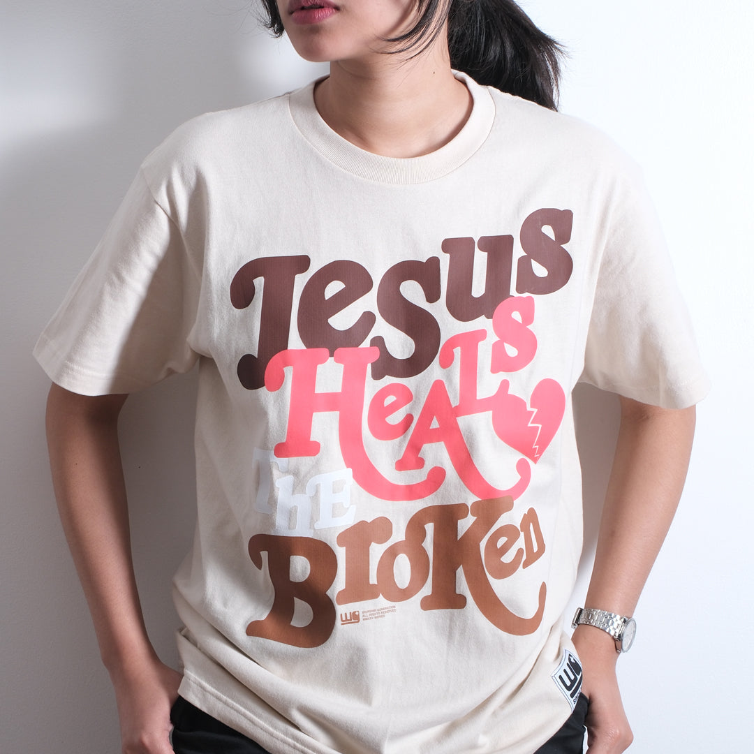 Jesus Heals | Cream T-Shirt