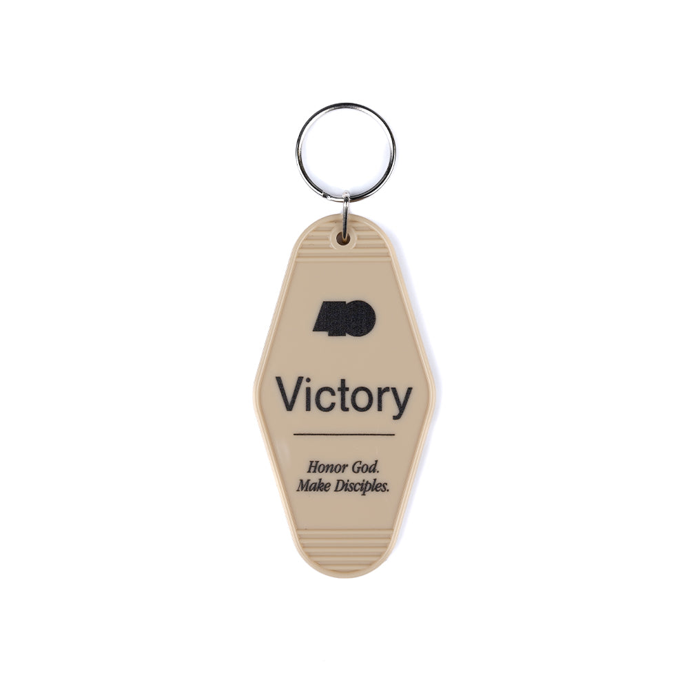 Victory Honor God Make Disciples Cream Keychain