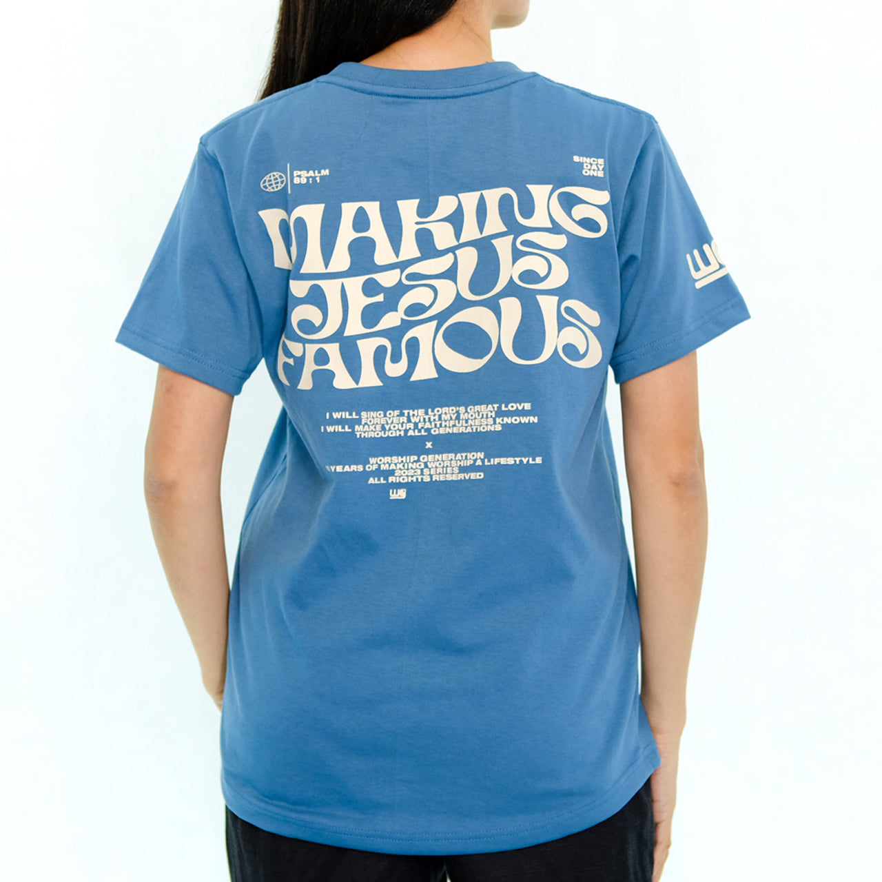 Making Jesus Famous Blue MirageT-Shirt