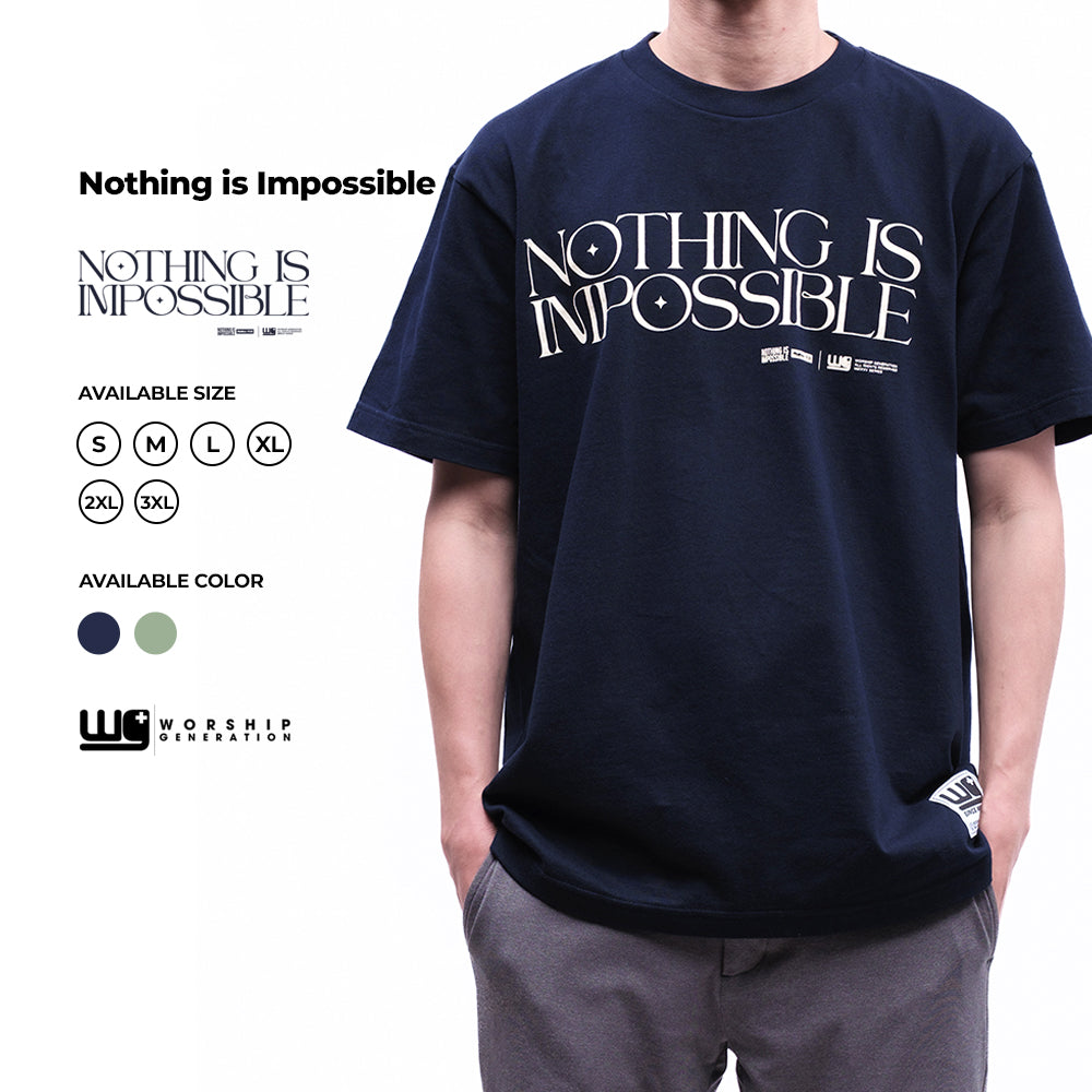 Nothing Is Impossible | T-Shirt Navy Blue