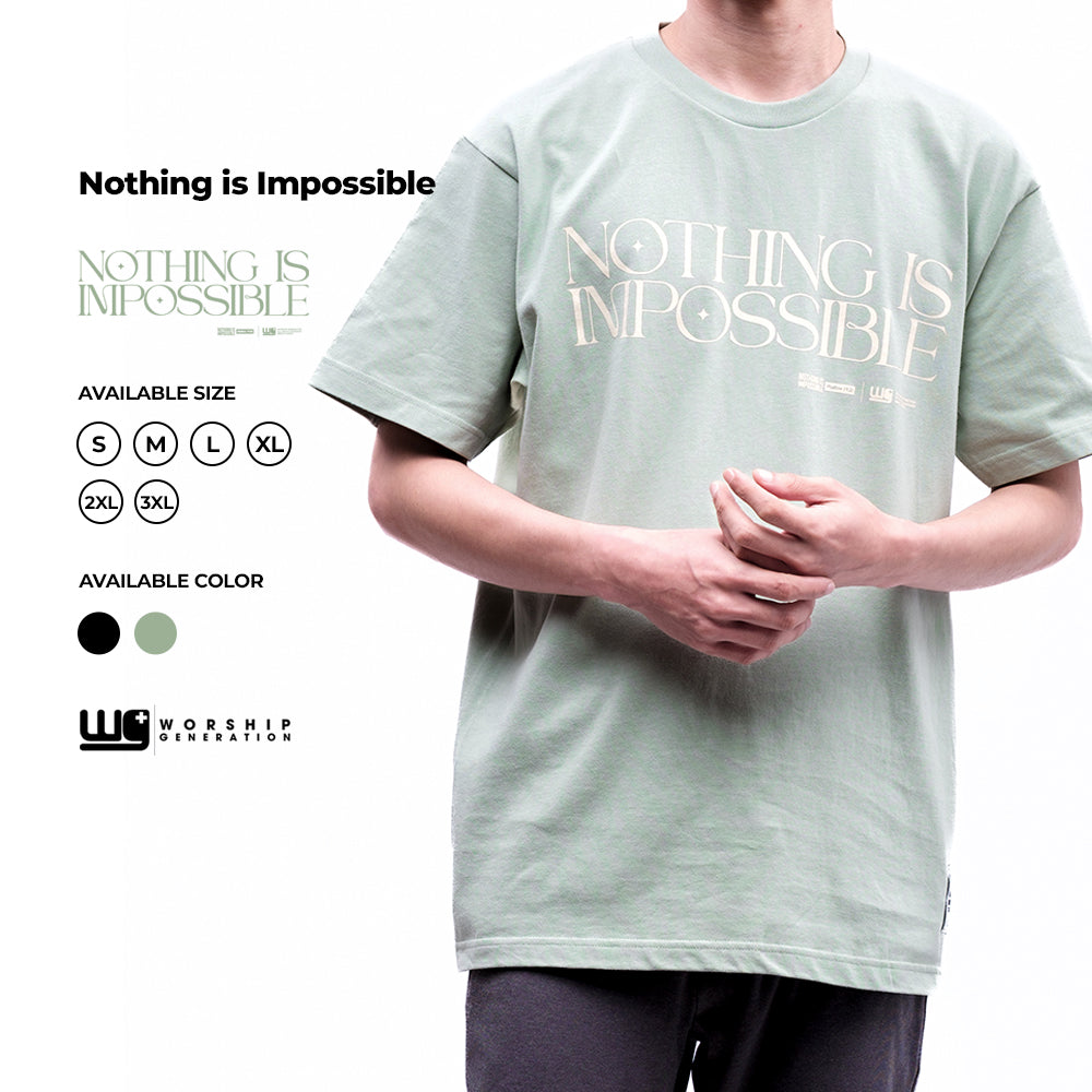 Nothing Is Impossible | Sage Green T-Shirt