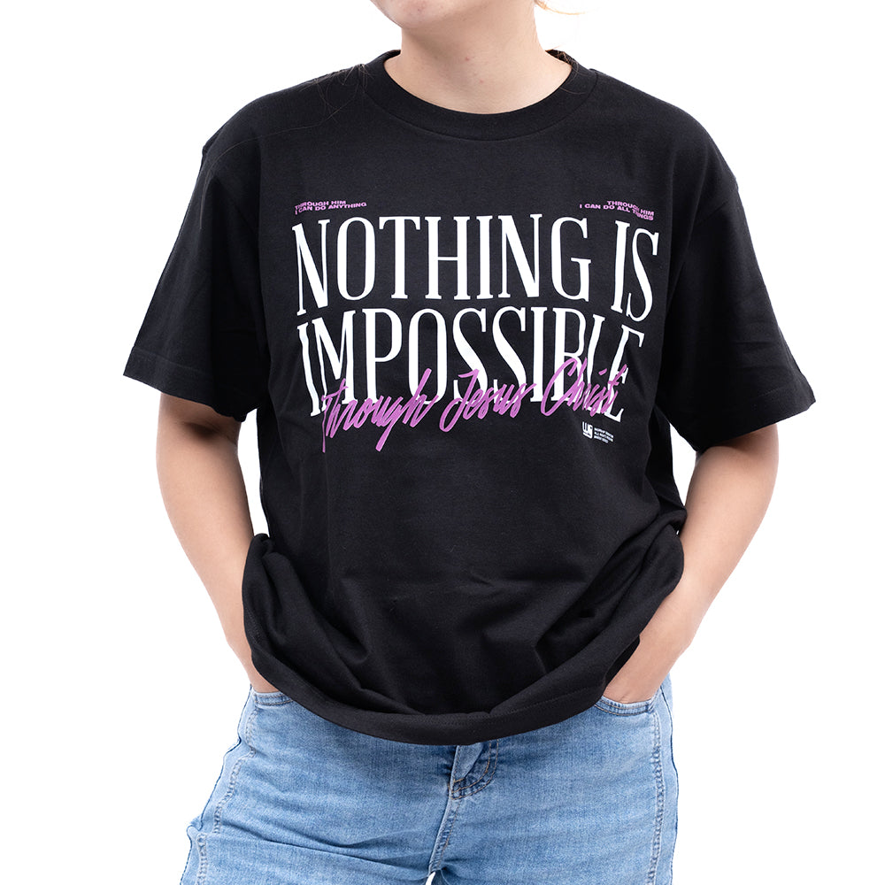 Nothing Is Impossible | Worship Tees Black