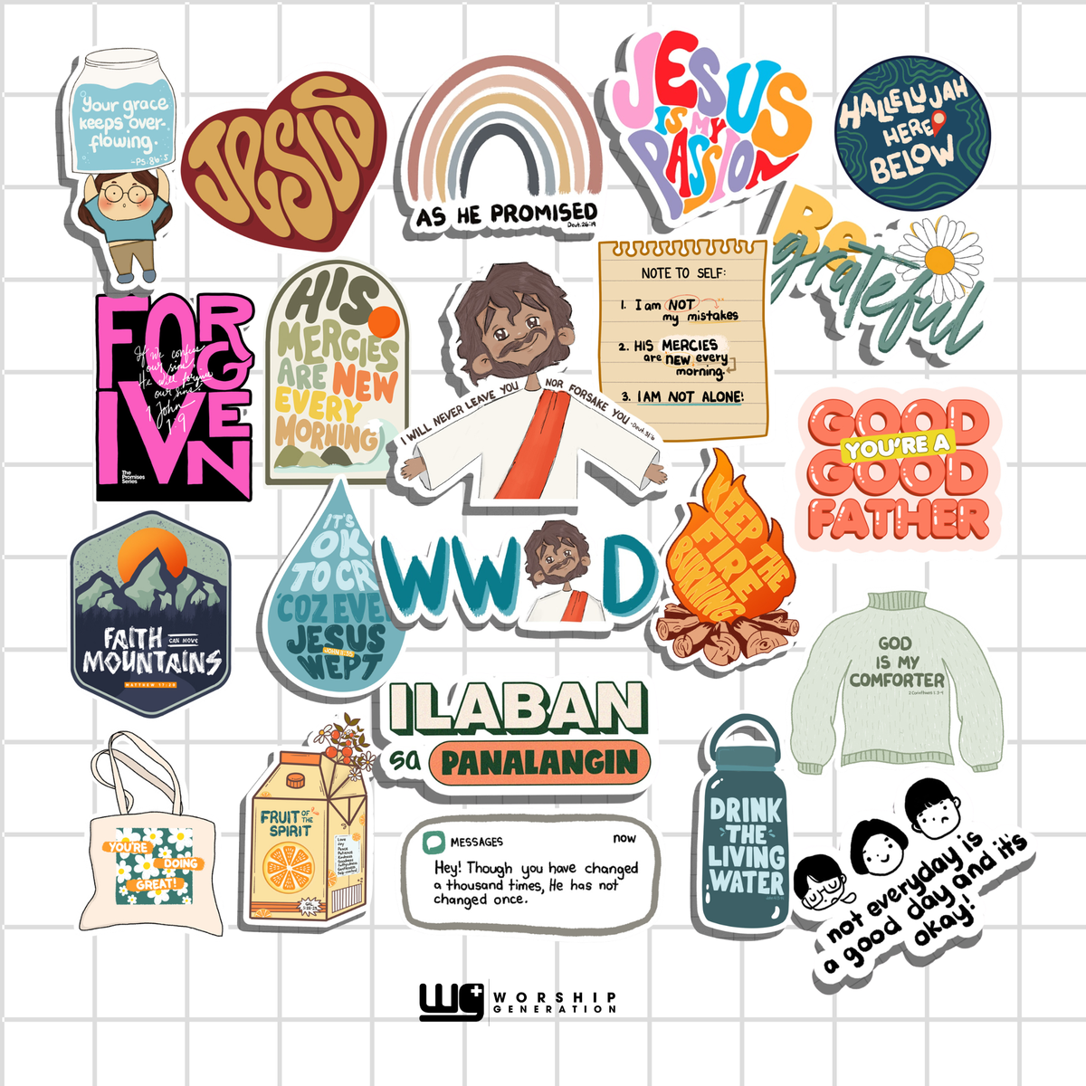 Worship Generation 1 | Mini Sticker Collection