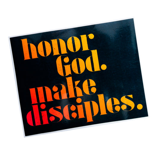 WG | Honor God Make Disciples Sticker Short (Victory)