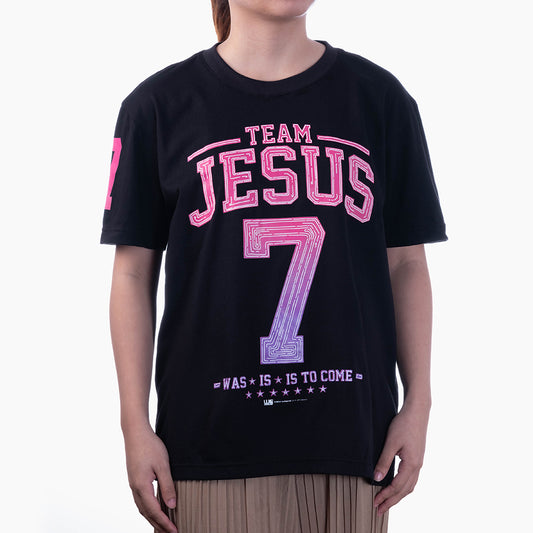 Team Jesus Neon Black T-Shirt