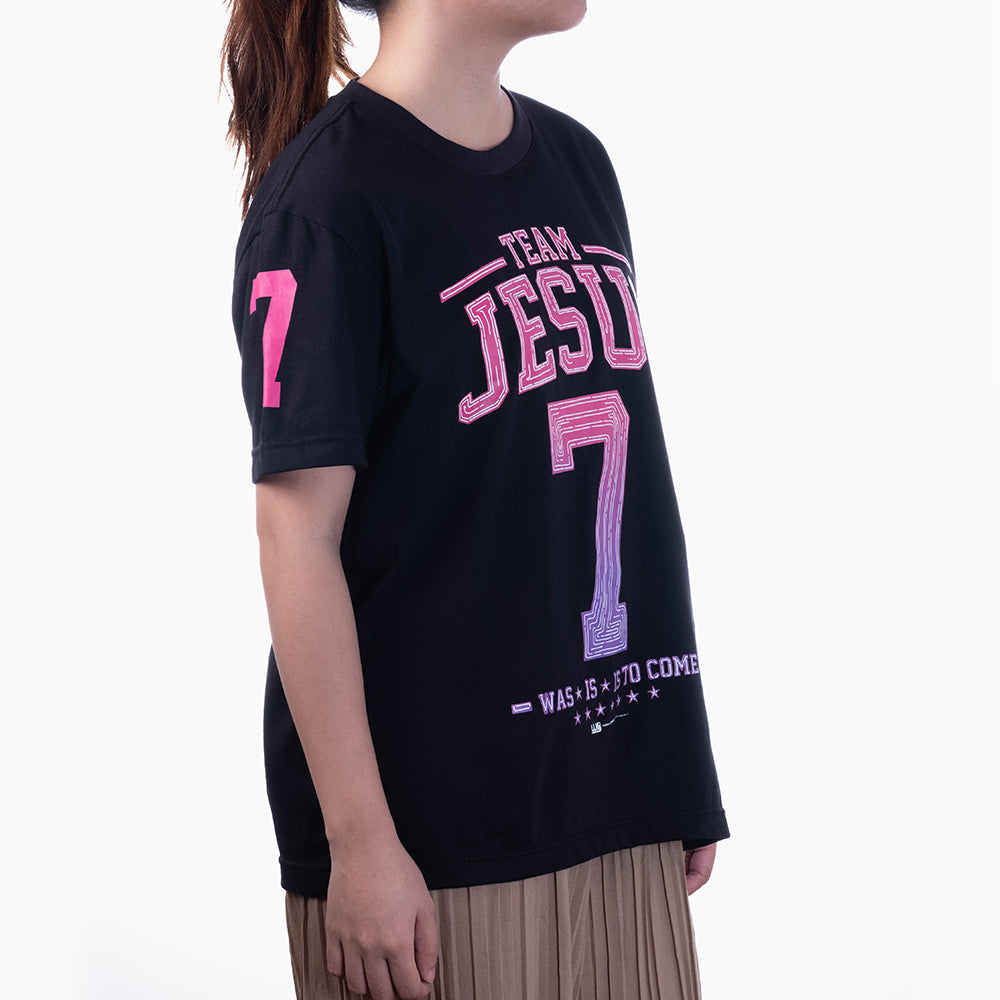 Team Jesus Neon Black T-Shirt