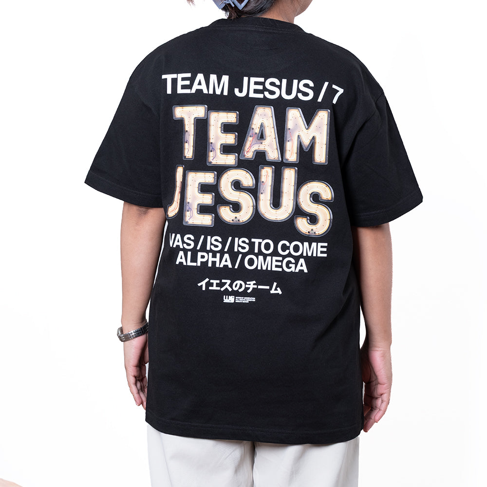 Team Jesus Neon Light | Black T-Shirt