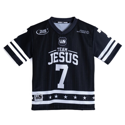 Team Jesus Classic Black | American Football Jersey Kids & Adults