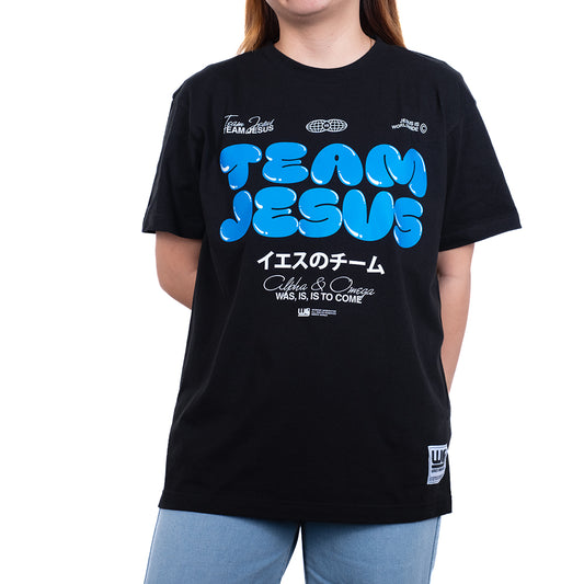 Team Jesus | World Wide Black/Blue T-Shirt