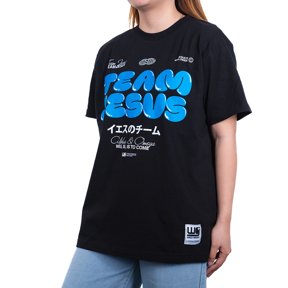 Team Jesus | World Wide Black/Blue T-Shirt