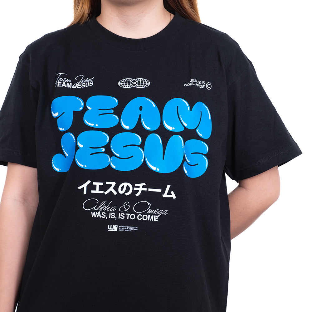Team Jesus | World Wide Black/Blue T-Shirt