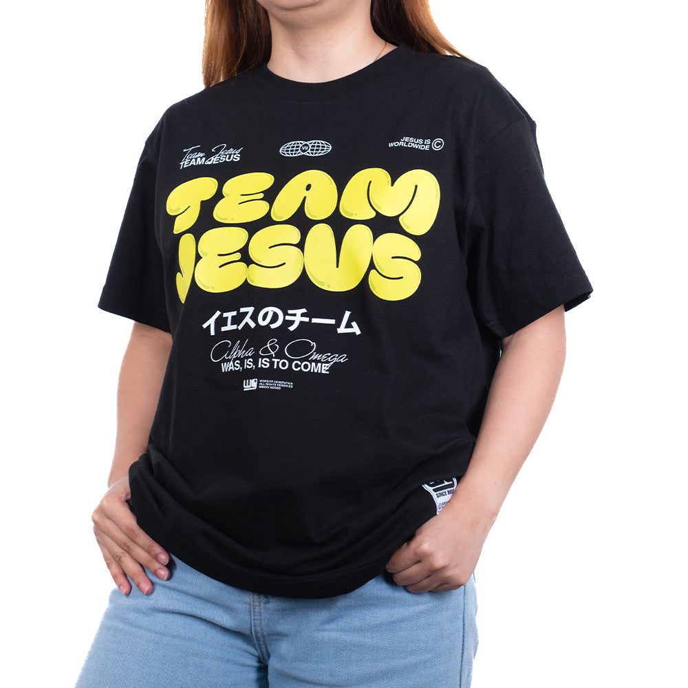 Team Jesus | World Wide Black/Yellow T-Shirt