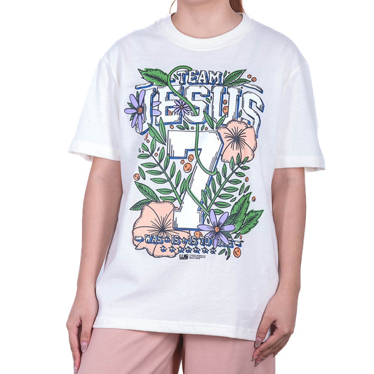 Team Jesus 2024 Flower Cream T-Shirt