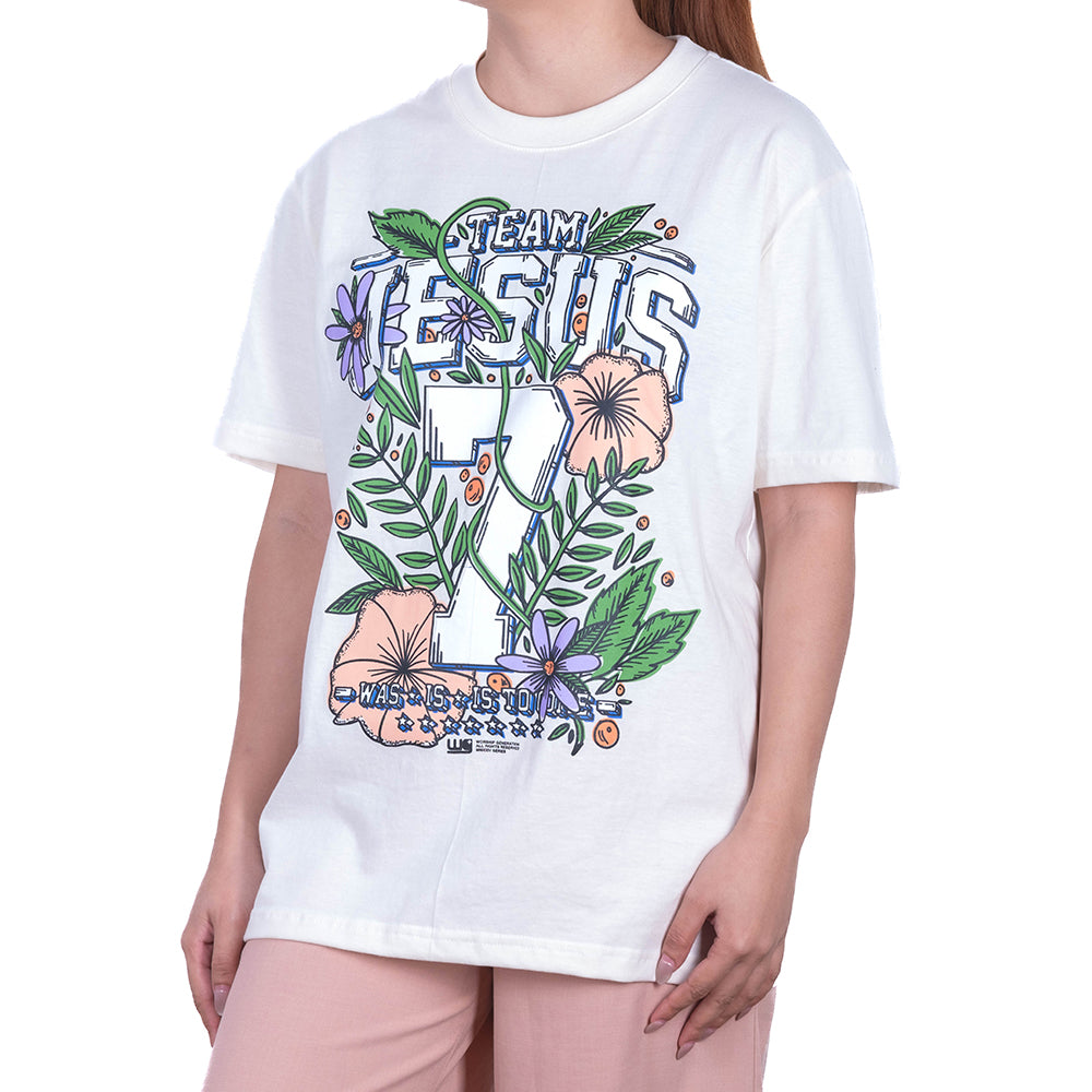 Team Jesus 2024 Flower Cream T-Shirt