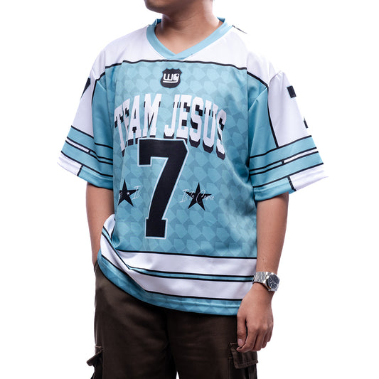Team Jesus Light blue / cyan | American Football Jersey