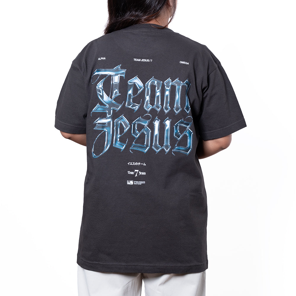 Team Jesus Chrome | Ash Gray T-Shirt