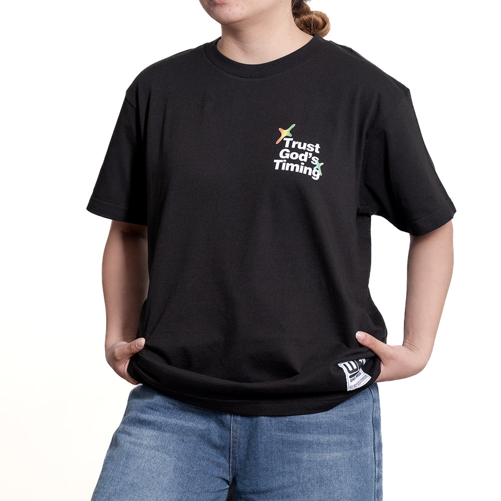 Trust God's Timing | Black T-Shirt