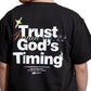 Trust God's Timing | Black T-Shirt