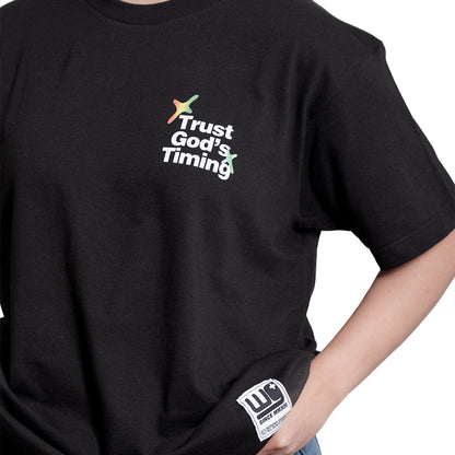 Trust God's Timing | Black T-Shirt