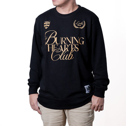 Burning Hearts Club | Black Sweatshirt