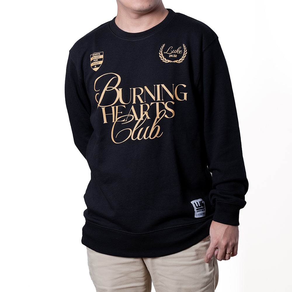 Burning Hearts Club | Black Sweatshirt