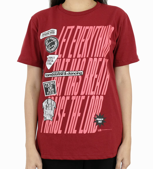 Psalm 150 Red T-Shirt